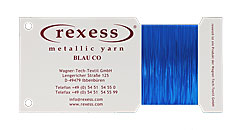 Metallic yarn BLAU CO