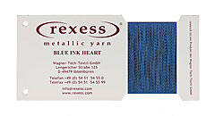 BLUE INK HEART white twisting