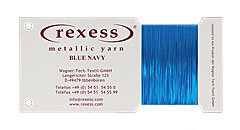 Metallic yarn BLUE NAVY