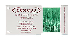 Metallic yarn GREEN ALGA