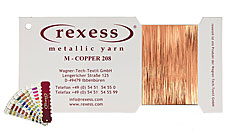 Metallic yarn COPPER 208