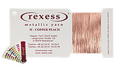 Metallic yarn COPPER PEACH