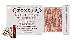 Metallic yarn COPPER PEACH