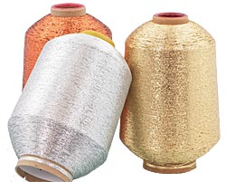 SUPPORTED METALLIC YARN