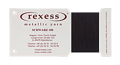 round metallic yarn SCHWARZ 100